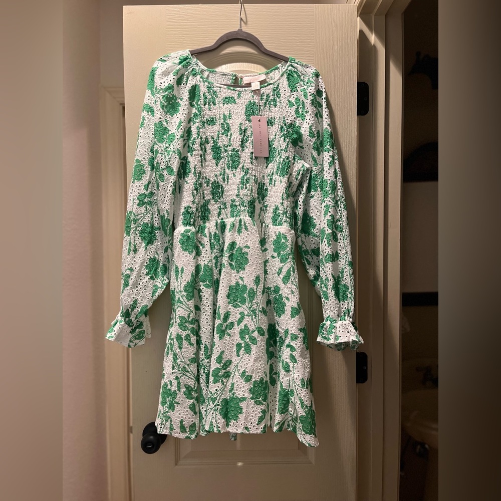 Rachel Parcell nwt eyelet green and white dress - Picture 4 of 4